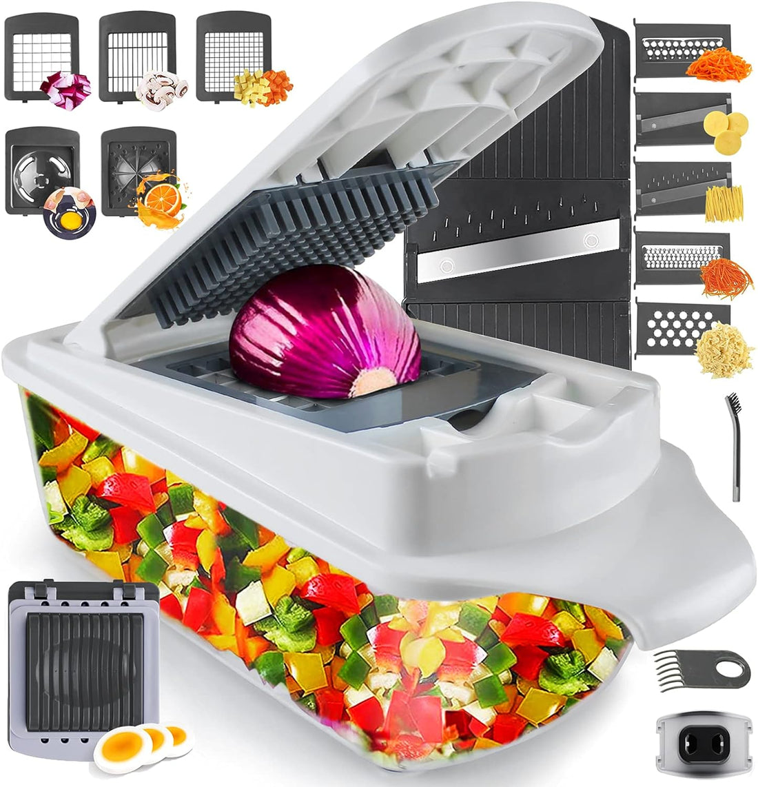 Classic Vegetable Chopper Manual Book & Healthy Recipes