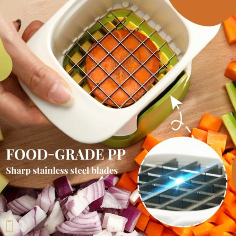 2-in-1 Vegetable Chopper Dicing & Slitting