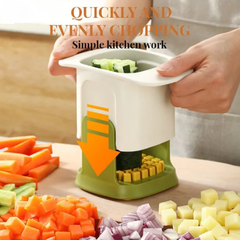 2-in-1 Vegetable Chopper Dicing & Slitting