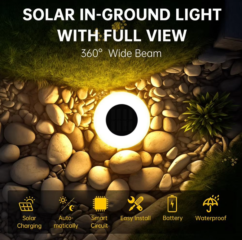 Outdoor Garden Solar Light Water-Resitant LED Lighting