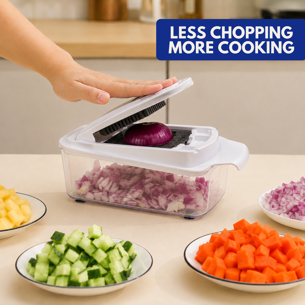 RüK 10 in 1 Vegetable Chopper with Container