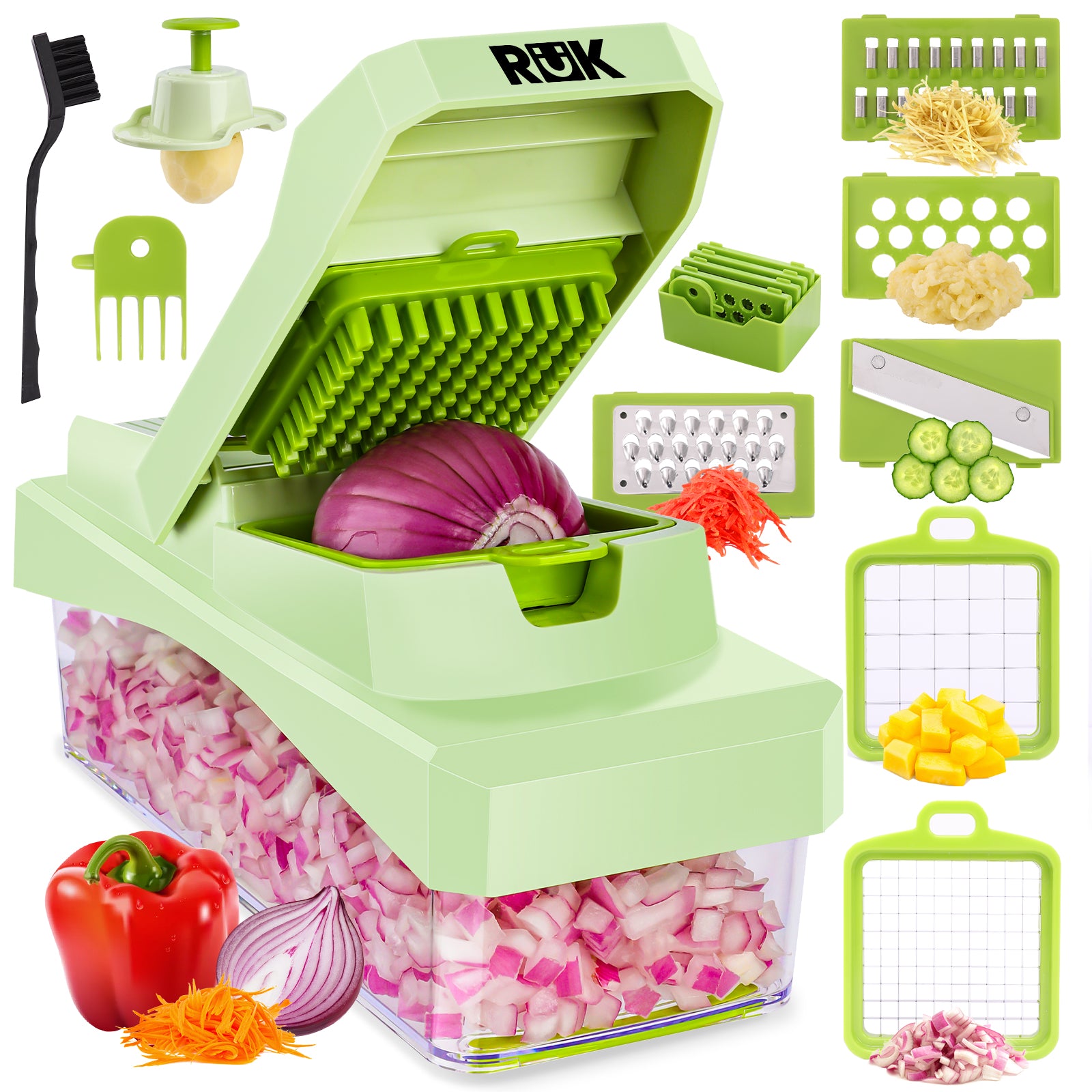 RüK Vegetable Chopper Pro – 6 Blades