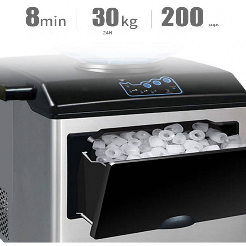 Household and Commercial Bullet Ice Maker (66 LBS)