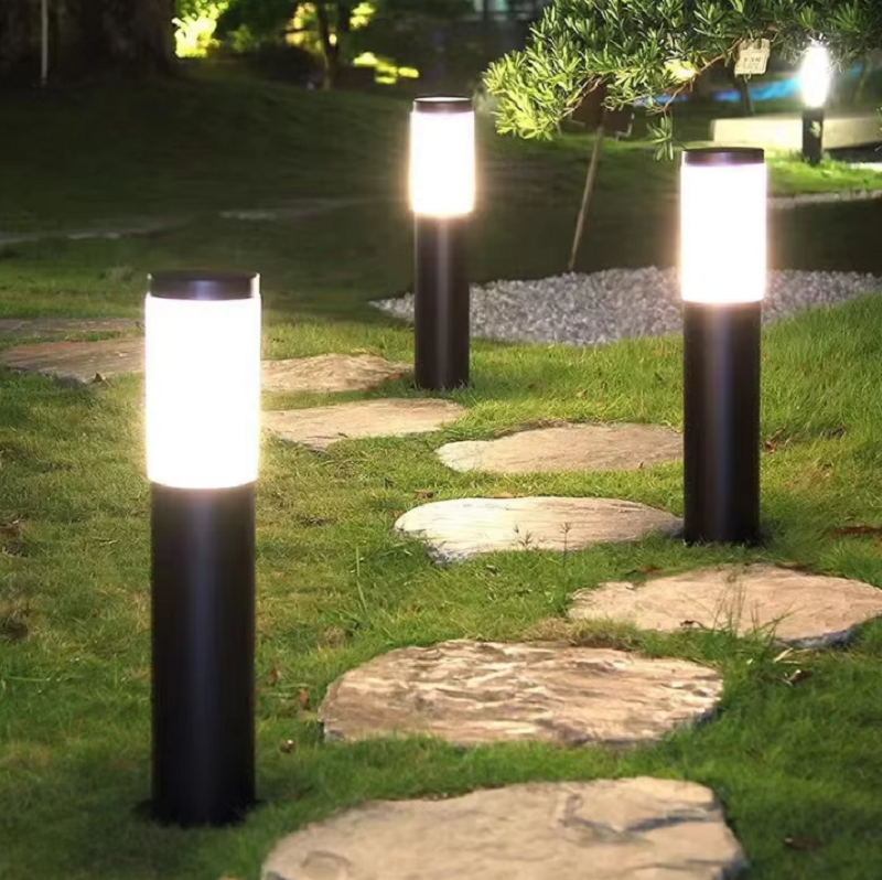 Solar Bollard Lights Garden Lights Path Lights (4 pcs)