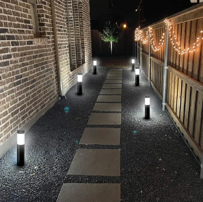 Solar Bollard Lights Garden Lights Path Lights (4 pcs)