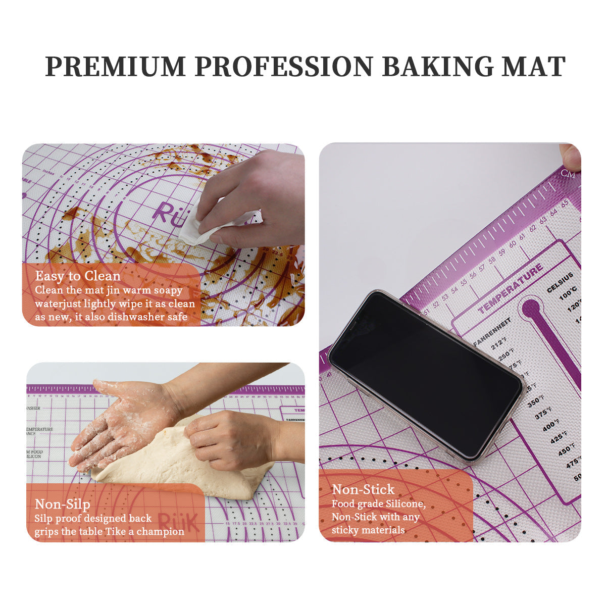 Silicone Pastry Mat Purple