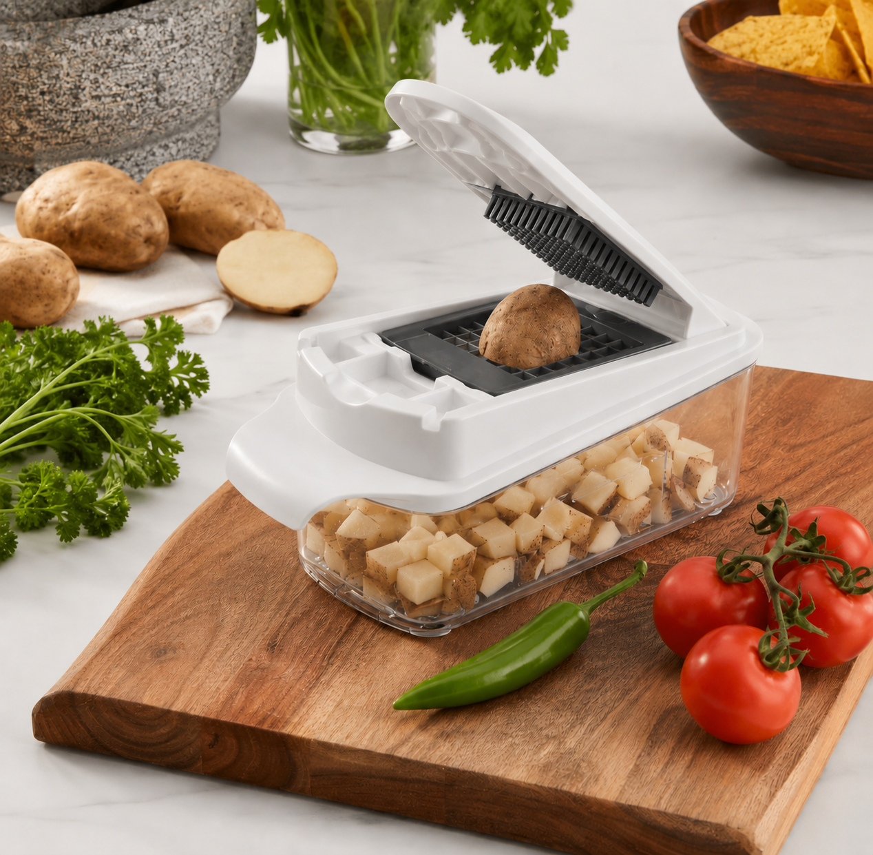 RüK 10 in 1 Vegetable Chopper with Container