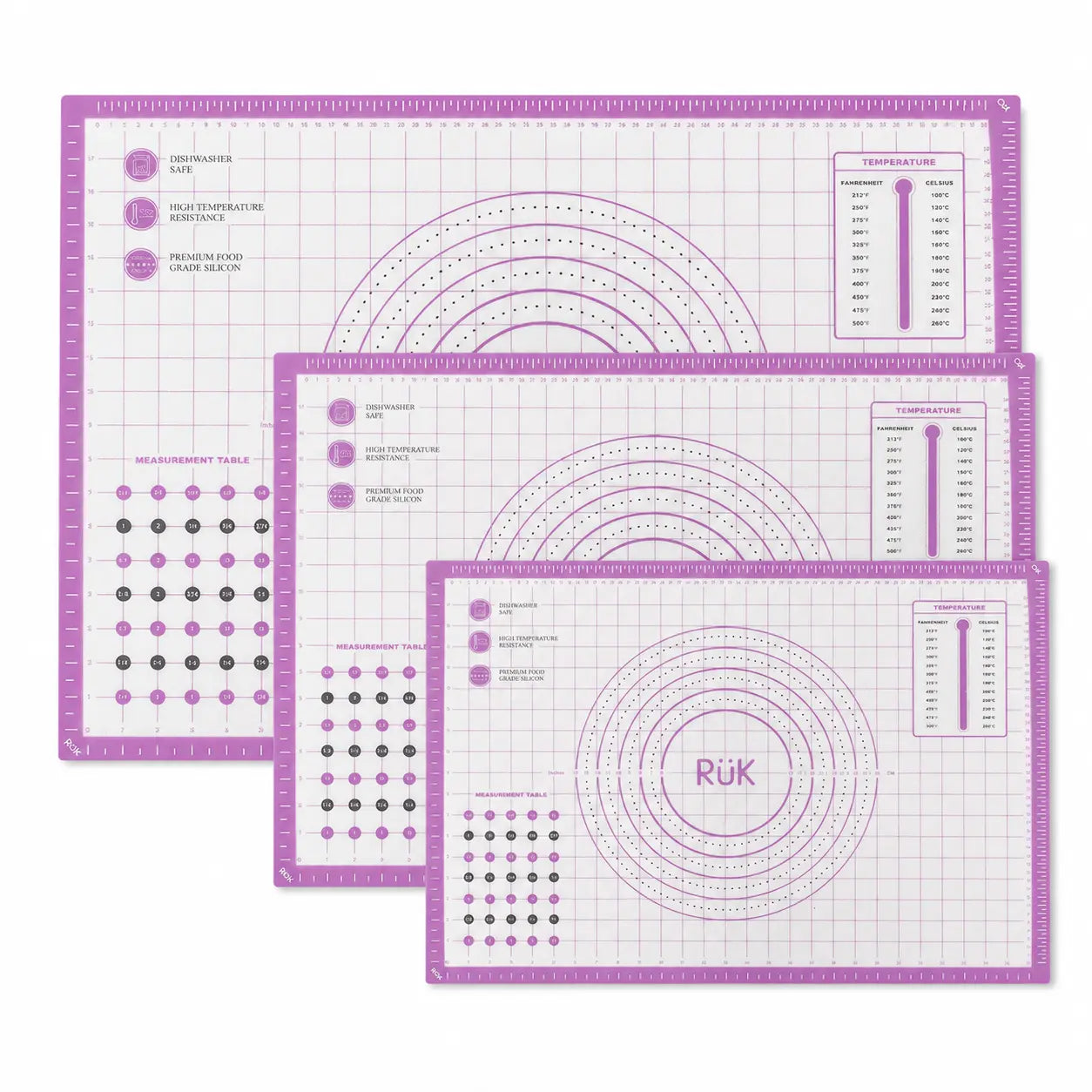 RüK Silicone Pastry Mat - Purple