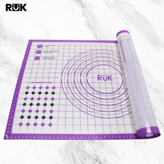 RüK Silicone Pastry Mat with Measurements Purple