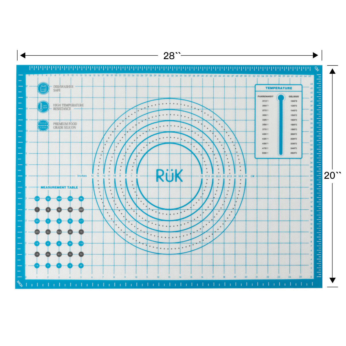 Silicone Pastry Mat Blue