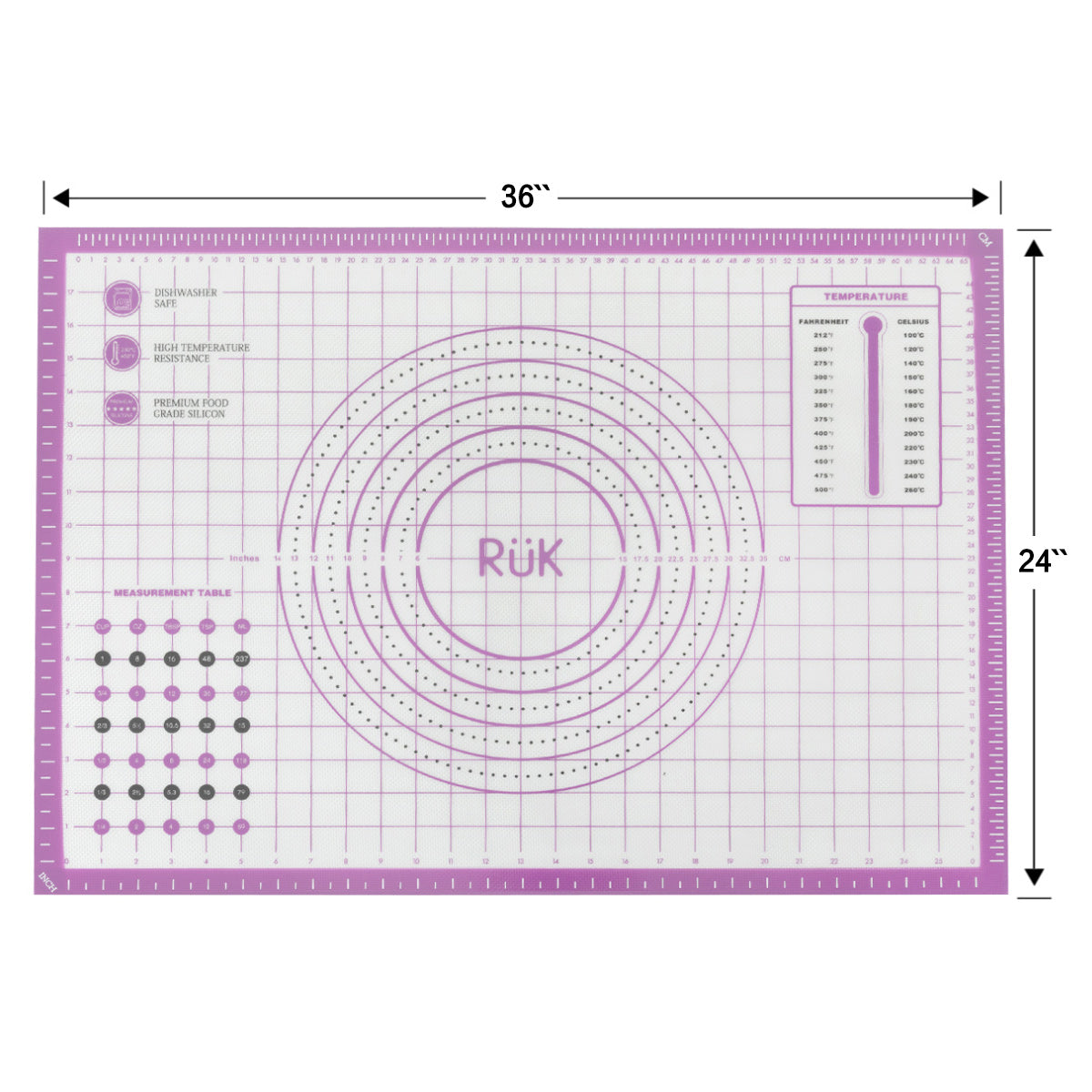 Silicone Pastry Mat Purple