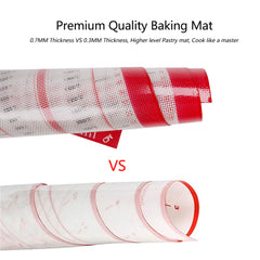 Silicone Pastry Mat Red