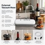 Portable Vacuum Sealer Machine for Food Storage, Camping & Road Trips