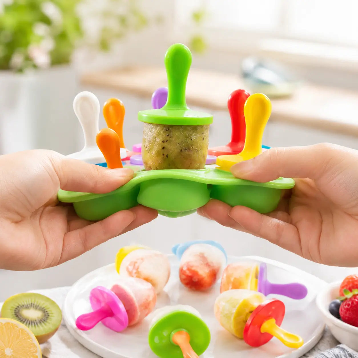 Easy to release pops from flexible silicone mold