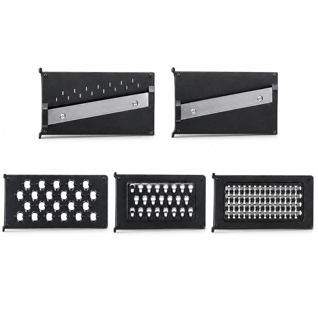 RüK Classic vegetable chopper mandoline and grater blade set